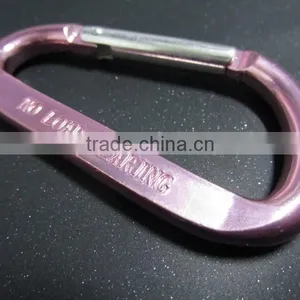 Aluminum Silk/pink Print Climbing Button Carabiner Stocklot thumbnail-2