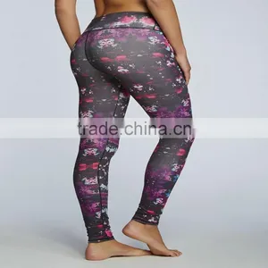 High Waist Slim Fitness Design Women Yoga Leggings Pants thumbnail-3