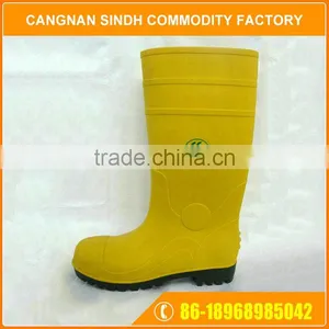 Yellow Heat Protection Steel Toe Work Boots For Chemical Industry thumbnail-1