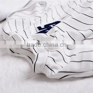 Wholesale Girls Striped Clothing Sets Jersey Sports Casual Clothing Sets thumbnail-3