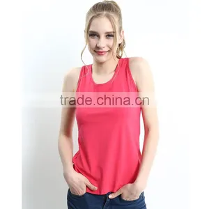 Fashionable Blank Girls Breathable Sexy Vests thumbnail-1