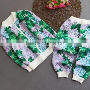 Zm50394b Kids Printed Suit Design Long Pants Children Fashion Clothes thumbnail-1