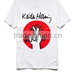 Mens Custom Keith Haring Cross Finger Printed Tshirts thumbnail-1