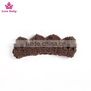 Hot Sale Lovely Baby Photo Props Knitted Handmade Newborn Crown Photography Headwear for Kids thumbnail-2