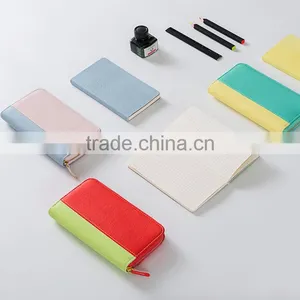 A6 Size PU Material Planner With Zipper Sweety Color Daily Planner Diary thumbnail-3