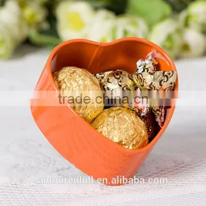 Factory Custom Printed Heart Shape Candy Chocolate Tin Box thumbnail-3