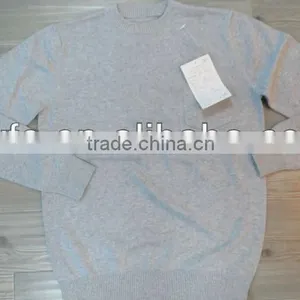 Casual Long Sleeves 100% Cotton Pullover Knitted Sweater thumbnail-1