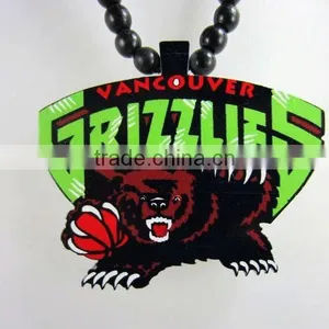 2015 Fashion Handmade Necklaces Acrylic Custom Wood Necklace thumbnail-1