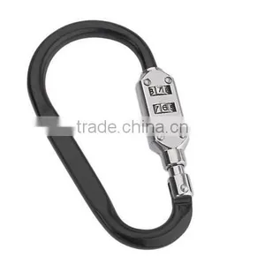 High Quality Zinc Alloy D Shape Backpack Climbing Hook Luggage Lock With Assorted Colours thumbnail-3