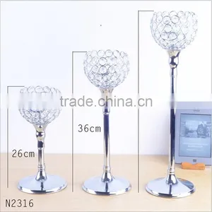 Hot Sale Crystal Candleholders Wedding Table Decorations JKC-002 thumbnail-3