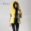 Fashionable Winter Women Real Yellow Fox Fur Jacket With Fur Inside and Fur Collar Mens Coat thumbnail-1