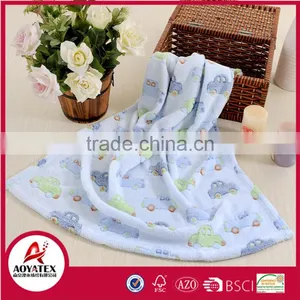 100% Polyester Super Soft Cartoon Printed and Jacquard Baby Blanket thumbnail-4