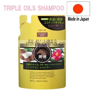 Japan Horse Oil & Coconut Oil & Camellia Oil Shampoo 400ml Wholesale thumbnail-1