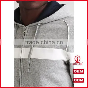 Shuliqi Custom Blank Skinny Tracksuit Wholesale Men Sports Gym Tracksuit Set With Contrast Panel thumbnail-4