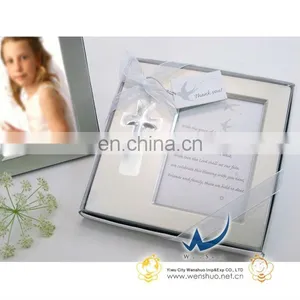 "Bless This Day" Cross Photo Frame Favor in Gift Box thumbnail-1