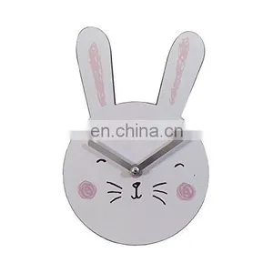 Blue Rectangle Shaped Wooden Clock Large Wall Clock thumbnail-2