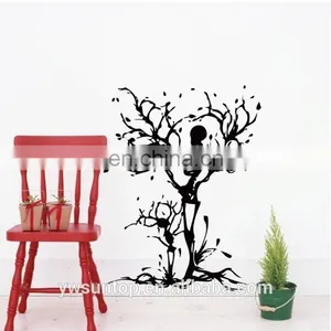 Halloween Theme Skeletons Tree Window/Wall Sticker Halloween Decoration Home Decoration thumbnail-3