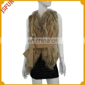 2014 Fashion Women's New Design Fur Waistcoat thumbnail-1