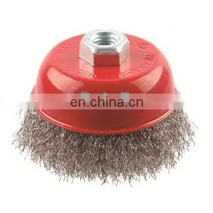 SAR Red ZIP Wheel Twist Knot Wire Brush Grinder Rust & Paint Remover. thumbnail-1