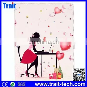 2015 New Fashion Magnetic Buckle Cute Girl Diamond Studded Leather Case for IPad Air2 thumbnail-6