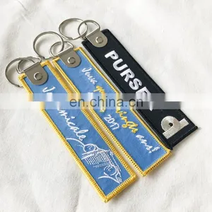 Newest Cheap Embroidery Woven Keychain Manufacturers in China thumbnail-1
