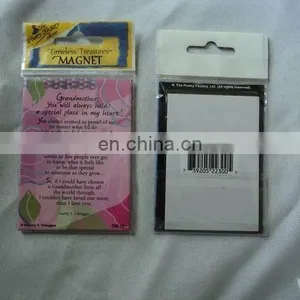 Promotional Gifts Tin Fridge Magnet With Paper Card Package thumbnail-1