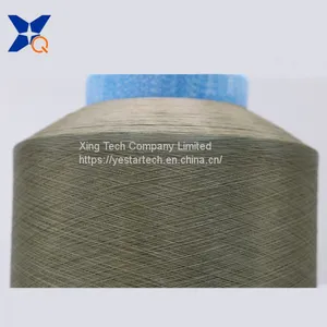 Copper Plated CuS Nylon 6 DTY Conductive Filaments 40D/12F Anti-Static Yarn for Anti Bacteria Textiles Fabrics-XT11854 thumbnail-3