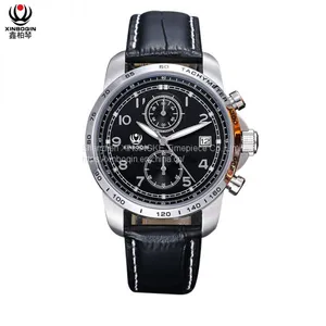 XINBOQIN Manufacturer LOGO Custom Fashion Business High Quanlity Simple Design 2018 Luxury Quartz Brand Name Stainless Steel Men's Watch thumbnail-5