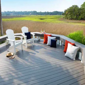 Red Brown Outdoor WPC Solid Decking thumbnail-4