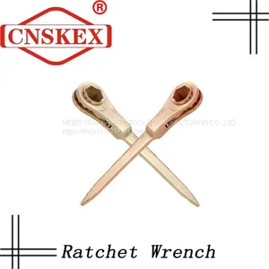 Two Kinds of Flat End Hexagon Ratchet Wrench Made of Beryllium Bronze and Aluminum Bronze thumbnail-4