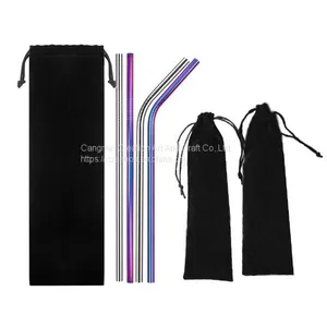 Custom Printed Velvet Drawstring Bag Straw Package Bag Black Flannel Velvet Drawstring Pouch thumbnail-4