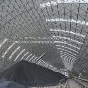 Prefabricated Arch Space Frame Light Steel For Coal Storage Shed thumbnail-4