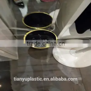 Plastic Waste Bin With Golden Edge thumbnail-2