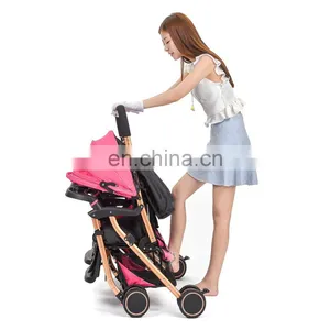 China New Folding Lightweight Double Pushchairs for Sale Cheap Jogging Double Stroller for Newborn Twins thumbnail-5