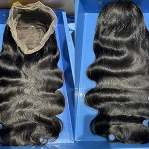 KHH 30 32 Long Length Raw Lace Front Wig For Black Women Free Lace Wig Samples Raw Brazilian Cuticle Aligned Hair Lace Closure Wig thumbnail-1