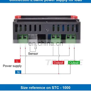Dual Digital Thermostat Temperature Humidity Control STC-3028 Thermometer Hygrometer Controller AC 110V 220V DC 12V 24V 10A thumbnail-5