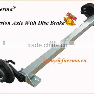 Rubber Torsion Axle With Disc Brake thumbnail-1