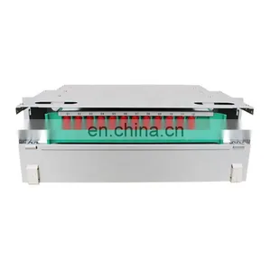 19 Inch 24 48 96 144 Core Rack Mounted Cold-Roll Steel Optical Fiber ODF Optical Distribution Frame Full Load thumbnail-1