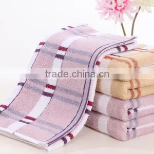 Traditional Style Stripe Fabric Jacquard Home Use Towel Canbe Add Your Logo From China Manufactory thumbnail-3