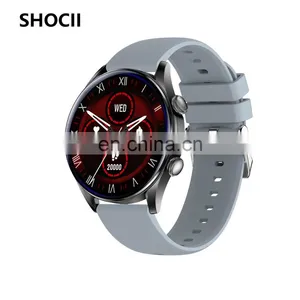 2022 New Arrival T32S Round Screen Smart Watch Waterproof Heart Rate Monitor Voice Assistant T32S Smartwatch thumbnail-5