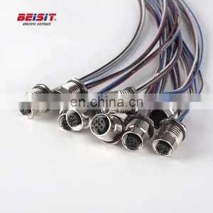 Wiring Harness Connector Types Auto Wiring Harness Electronic Female With Sensor Connector 500 Cycles IP67/IP68 M12A03FB0005 thumbnail-3