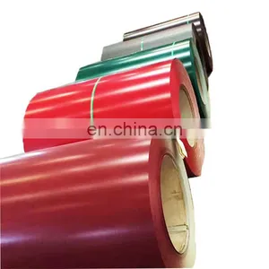 Color Coated Prepainted Galvanized Steel Coil PPGI Price SPCC SGCC Dx51d Grade 0.1-4.0mm thumbnail-1