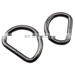 Wholesale Bag Accessories Handle Ring D Zinc Alloy Custom D-Ring Buckle Colorful Metal D Ring for Handbags thumbnail-4