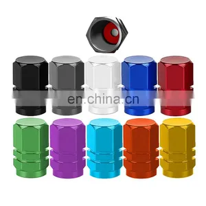 Hexagon Valve Covers for Auto Bike Motorcycle With O-ring Seal Car Tire Valve Stem Caps thumbnail-1