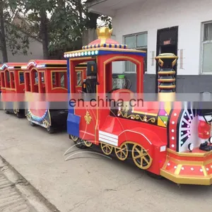 Best Selling Products Electric Used Fiberglass Trackless Train for Adult thumbnail-2
