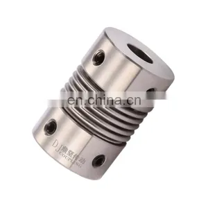 DRG Stainless Coupling Metal Shaft High Torque Motor Generator Bellows Servo Motor Spring Quick-bellow Alloy Camlock Coupler thumbnail-2