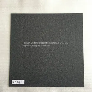 Gray Cement Grain Square Floor Glue Board Waterproof Flame Retardant Sheet PVC Floor Factory Foshan Wholesale Stone Plastic Floor Tile thumbnail-5