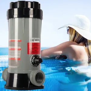 High Quality Chlorine Feeder Automatic Chlorinator for Above Ground Pools Free Standing In-Line-Dispenser With Fittings thumbnail-1
