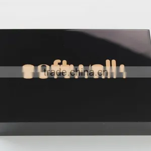 Black Lucite Sign Block Black Perspex Branding Block thumbnail-4