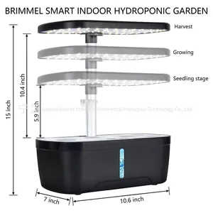 Amazon Indoor Intelligent Hydroponic Planter With Led Timed Full-spectrum Plant Lights, Creative Home Planter thumbnail-4